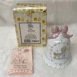 Precious Moments Kid’s On A Sleigh Holiday Bell #869805 From 1995